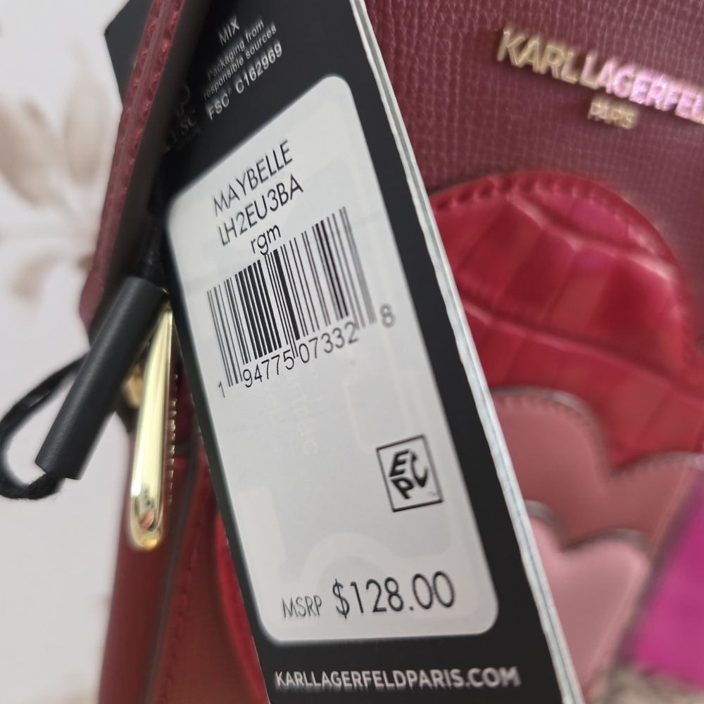 Karl Lagerfeld - NWT Paris Maybelle Heart Crossbody Bag - Picture 6 of 7